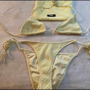 triangl yellow itsy bikini